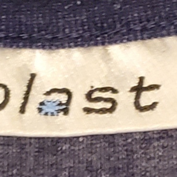 ☆HOST PICK☆  Blast Blazer sweater Blue with design size small - Picture 6 of 6